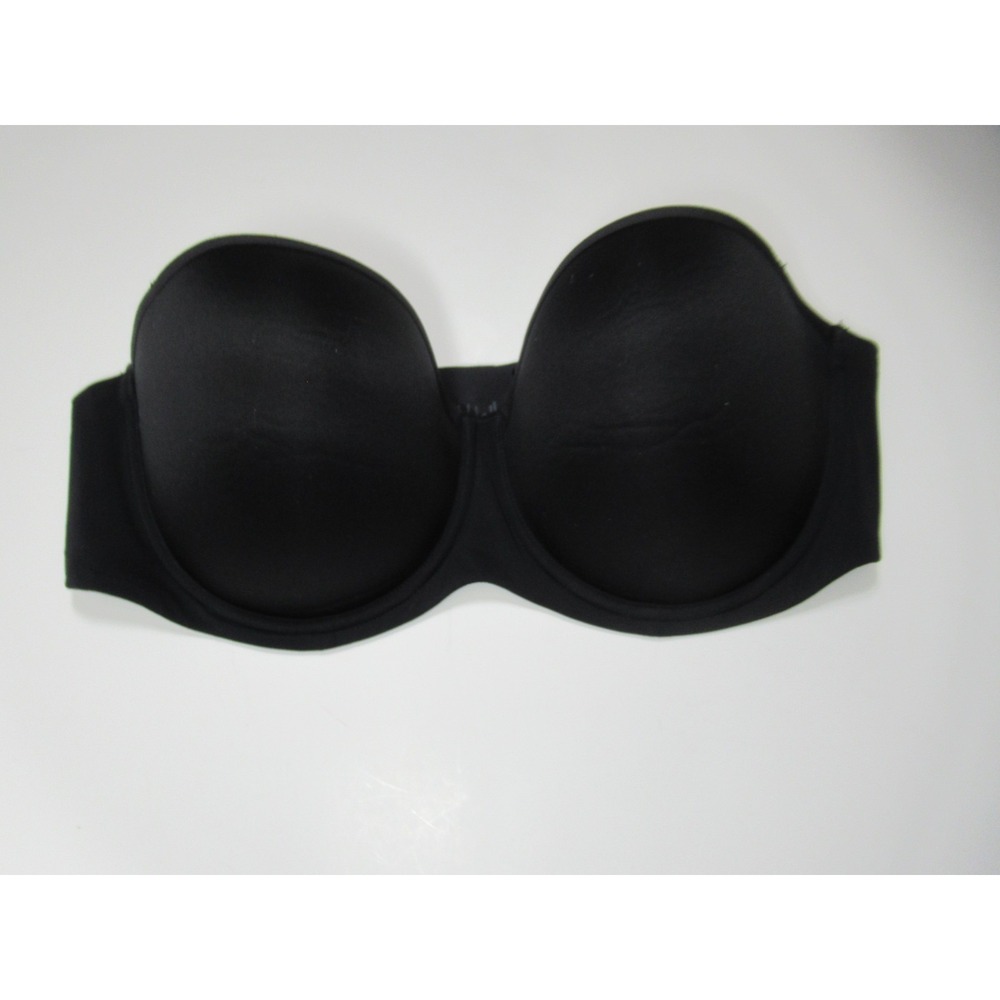 Third Love 24/7 Classic Strapless Bra 40C Black Underwire Lined